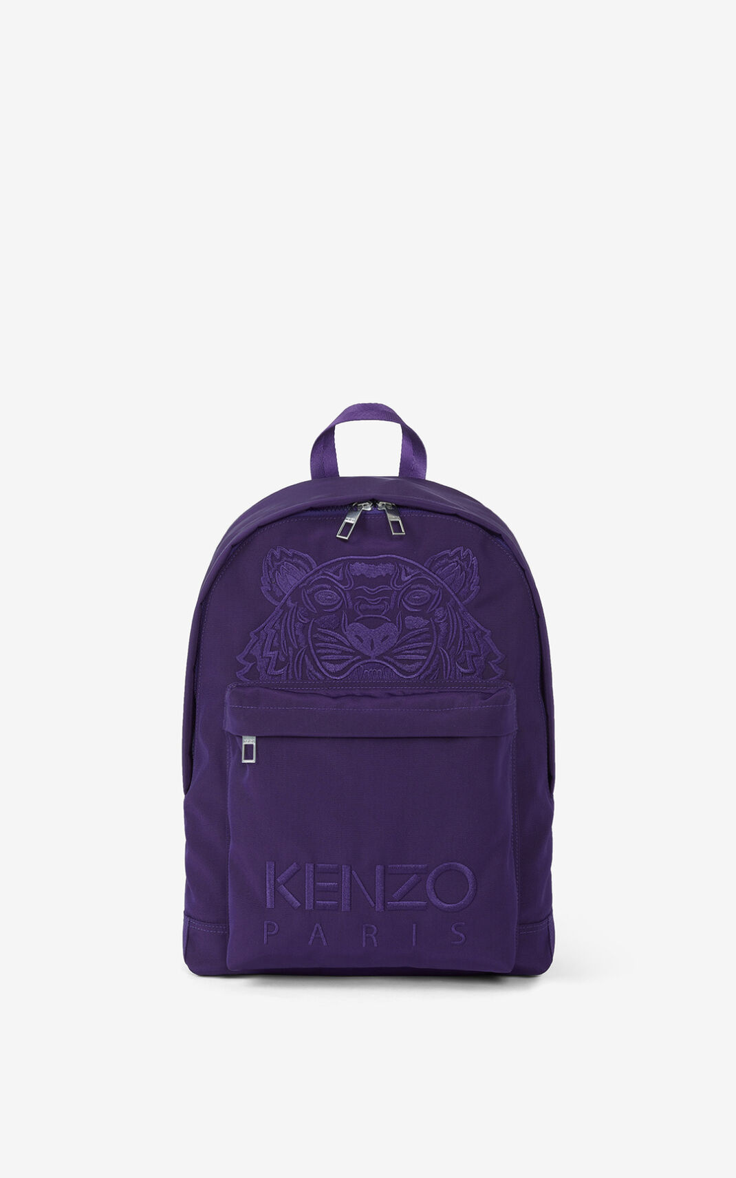 Kenzo Canvas Kampus 虎 リュック メンズ 紫 - CJPTYH340